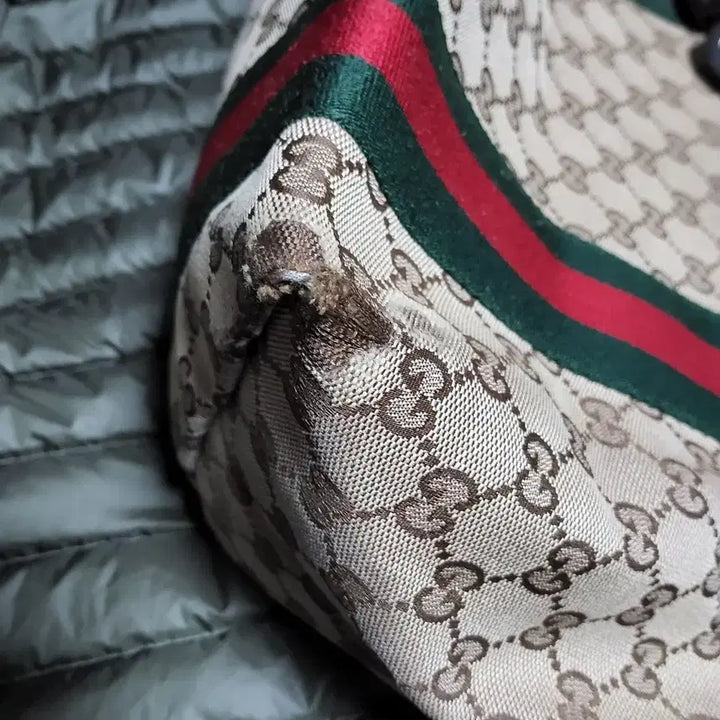[BUNJANG] Gucci GG Logo Web Shopper Tote Bag / 구찌 GG 로고 웹 쇼퍼백 토트백