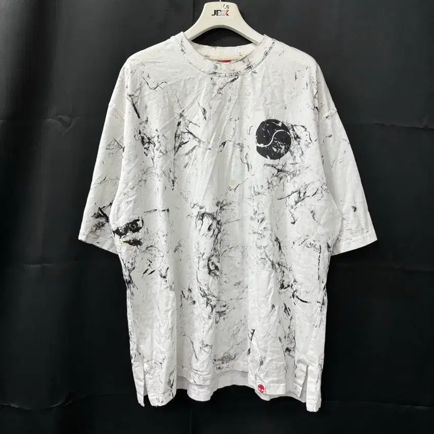 [BUNJANG] By The R Heavy T-shirt (Stain) / 바이더알 정품 헤비 반팔티 (얼룩) <<