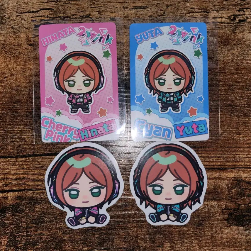 [BUNJANG] Ensemble Stars Wagle Wagle Package Yuta Hinata Photocard Sticker Bundle Set / 앙스타 와글와글 패키지 포토카드 스티커 트윙크 유우타 히나타