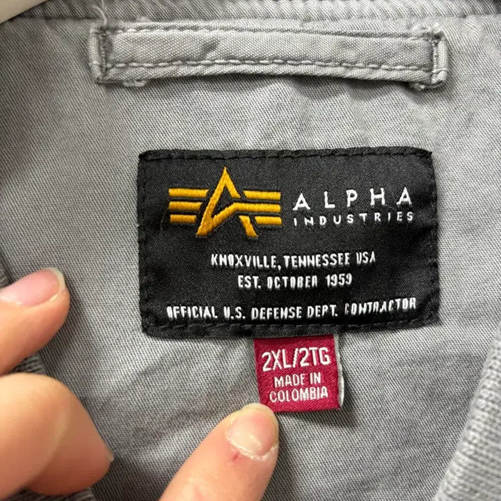 [BUNJANG] Alpha Industries US Navy Deck Hook Blouson Jacket / 알파인더스트리 us네이비 덱 후크 블루종자켓