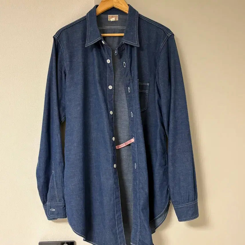 [BUNJANG] Etlaco Denim Shirt 16 1/2 / 엣라코 데님 셔츠 16 1/2