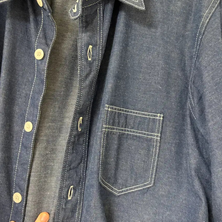 [BUNJANG] Etlaco Denim Shirt 16 1/2 / 엣라코 데님 셔츠 16 1/2