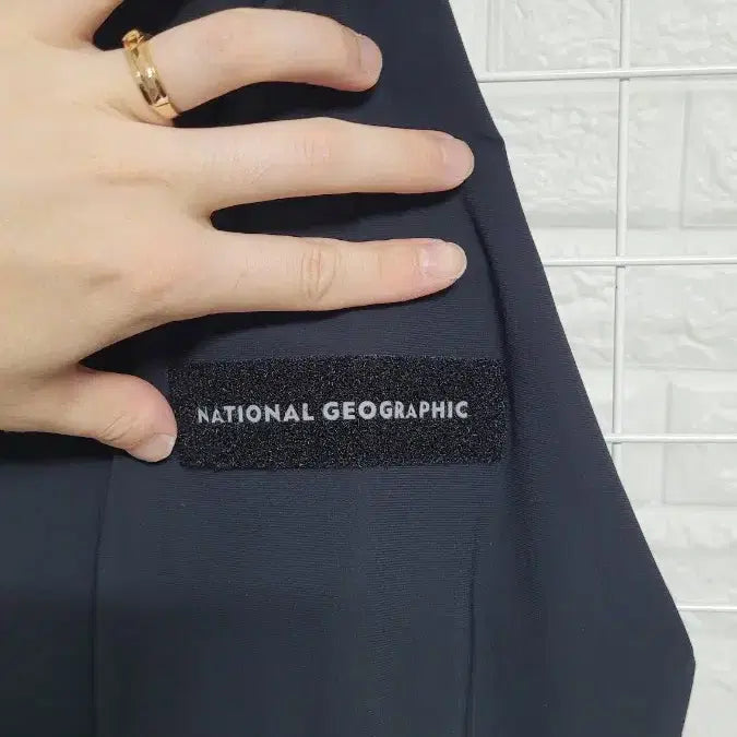 [BUNJANG] National Geographic Functional Spandex Zip-Up Jersey Jacket Black XXL / [XXL]내셔널지오그래픽 블랙 기능성스판덱스 집업져지자켓 황금XXL