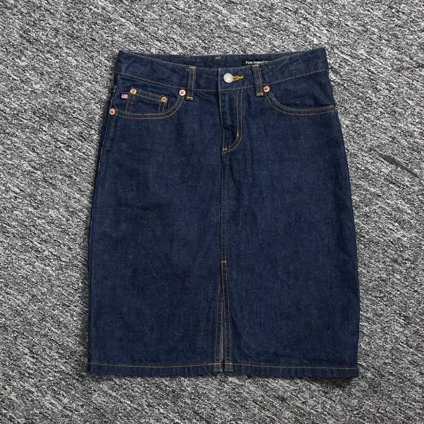 [BUNJANG] Polo Ralph Lauren Vintage Denim Skirt / 폴로 랄프로렌 빈티지 스커트