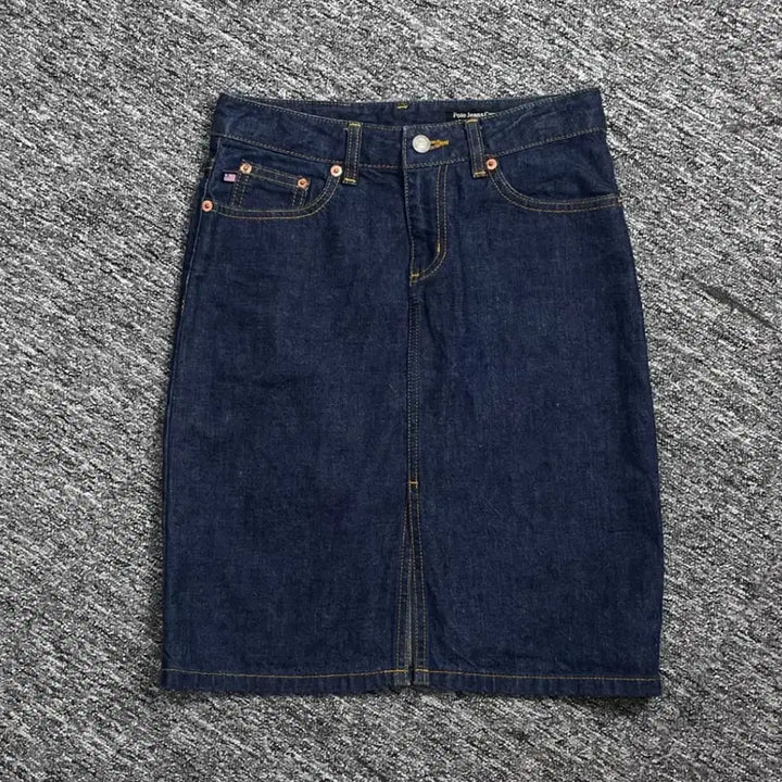 [BUNJANG] Polo Ralph Lauren Vintage Denim Skirt / 폴로 랄프로렌 빈티지 스커트