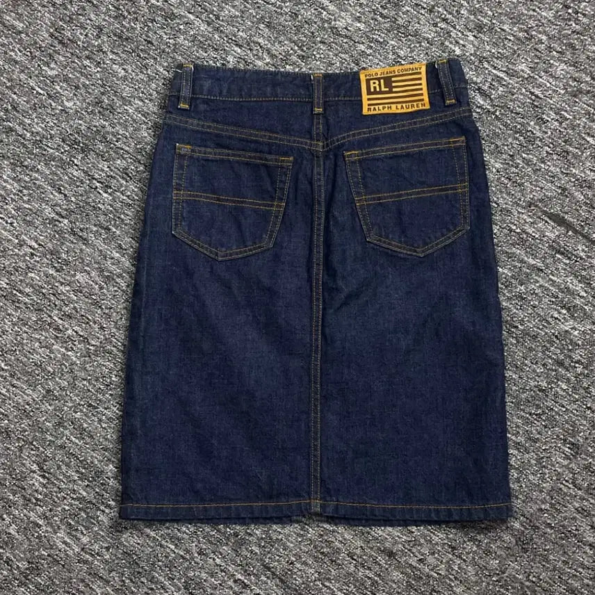 [BUNJANG] Polo Ralph Lauren Vintage Denim Skirt / 폴로 랄프로렌 빈티지 스커트