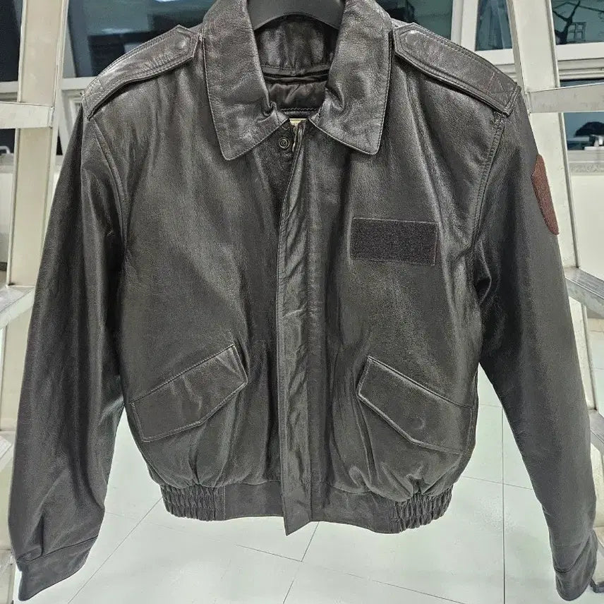 [BUNJANG] Pilot Leather Jacket / 조종사 가죽자켓