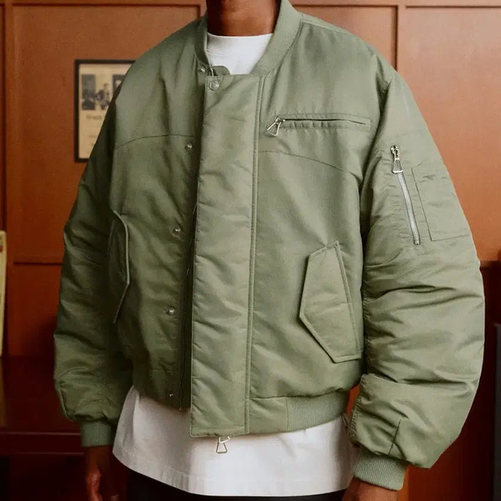 [BUNJANG] D.Thirtyone Padded MA-1 Bomber Jacket Olive / 디써티원 패디드 MA-1 봄버 자켓 올리브