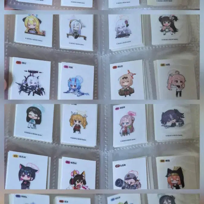 [BUNJANG] Blue Archive GS25 Sticker Set / 블루아카이브 GS25 띠부씰(가격제안O)