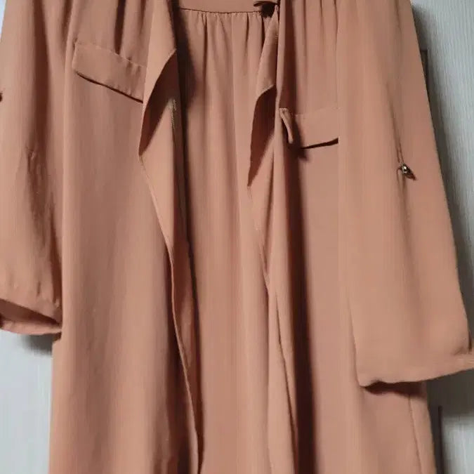 [BUNJANG] Zooc Brown Chiffon Blouse / 주크 브라운 쉬폰 블라우스 55size