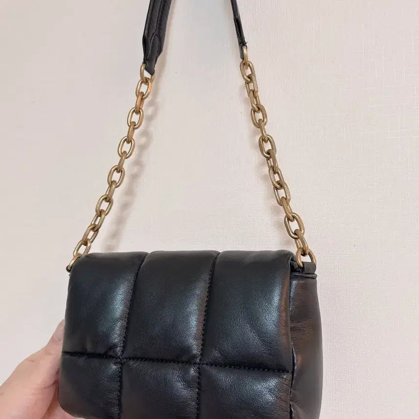 [BUNJANG] ZARA Leather Quilted Mini Chain Bag / [자라] 레더퀼팅 미니체인백