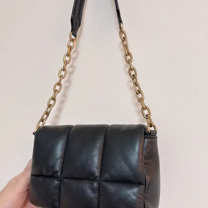 [BUNJANG] ZARA Leather Quilted Mini Chain Bag / [자라] 레더퀼팅 미니체인백