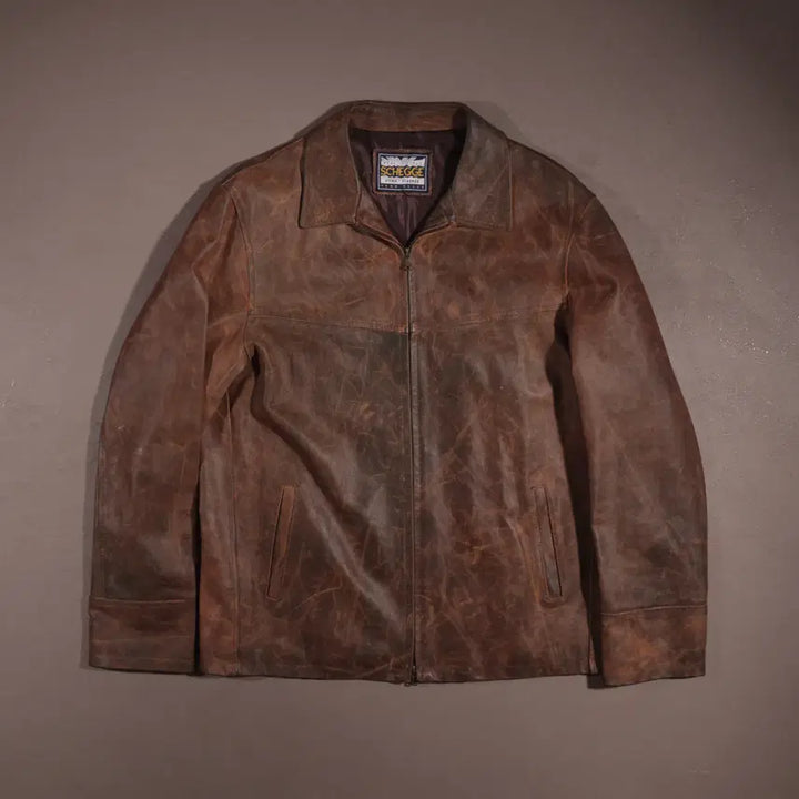 [BUNJANG] SCHEGGE Western Leather Jacket C104 / SCHEGGE 웨스턴 레더 자켓 C104