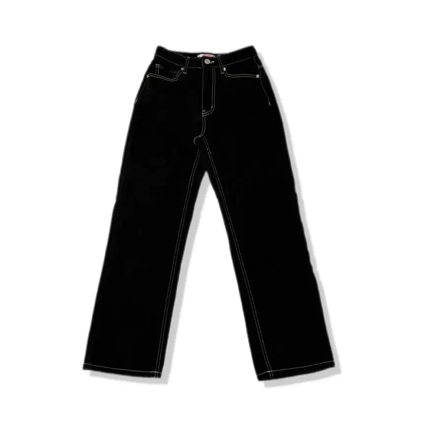 [BUNJANG] Ordinary Holiday Stitch Black Jeans SS / ordinary holiday stitch black jeans ss