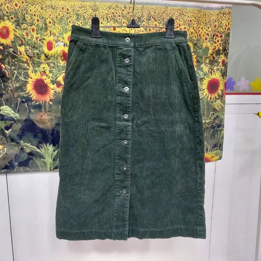 [BUNJANG] Uniqlo Corduroy Midi Skirt / 유니클로 코듀로이 스커트 여성L 6b18