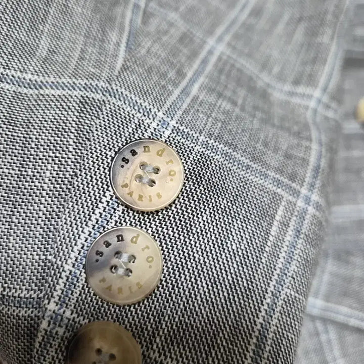 [BUNJANG] Sandro Irene Check Linen Blazer / [아이린 착용]새제품 산드로(Sandro) 정품 체크 더블 린넨 여성