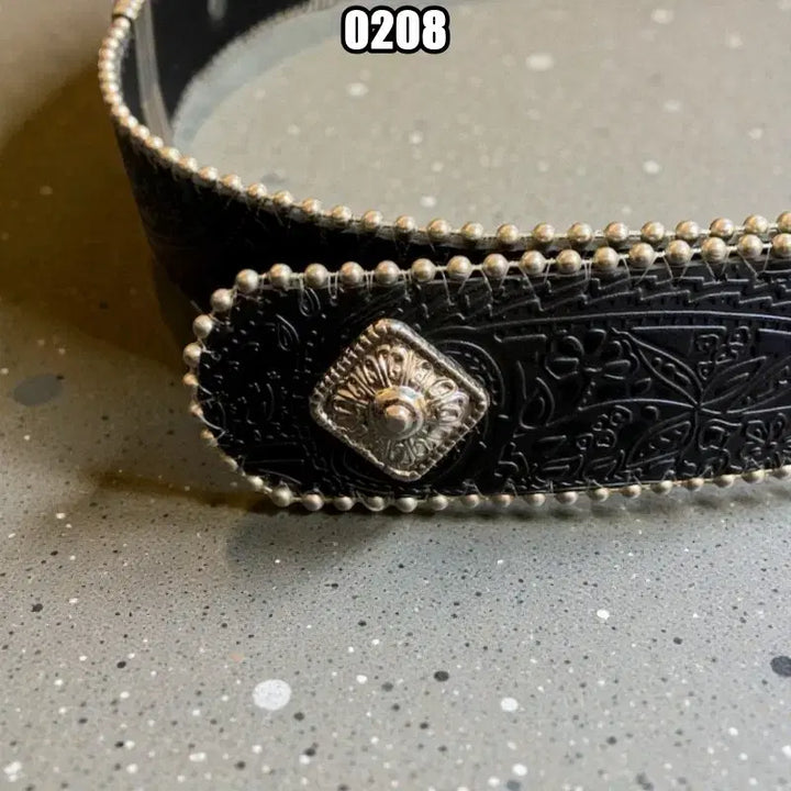 [BUNJANG] Vintage Rock Chic Leather Belt / 빈티지 락시크 소가죽 벨트