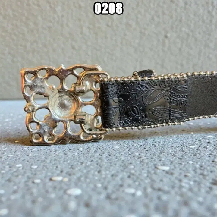 [BUNJANG] Vintage Rock Chic Leather Belt / 빈티지 락시크 소가죽 벨트