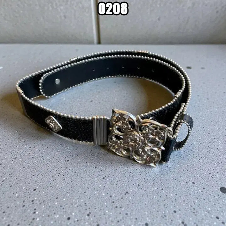 [BUNJANG] Vintage Rock Chic Leather Belt / 빈티지 락시크 소가죽 벨트