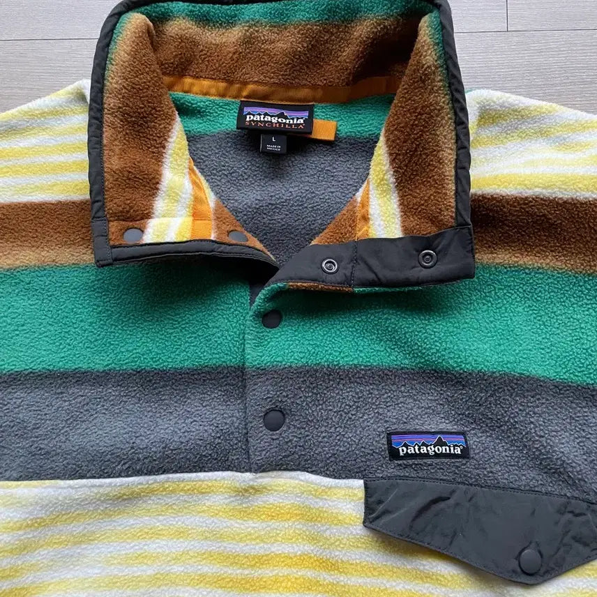[BUNJANG] Patagonia Synchilla Stripe Fleece Jacket / 파타고니아 신칠라 스트라이프 패턴 플리스 자메이카 patagonia