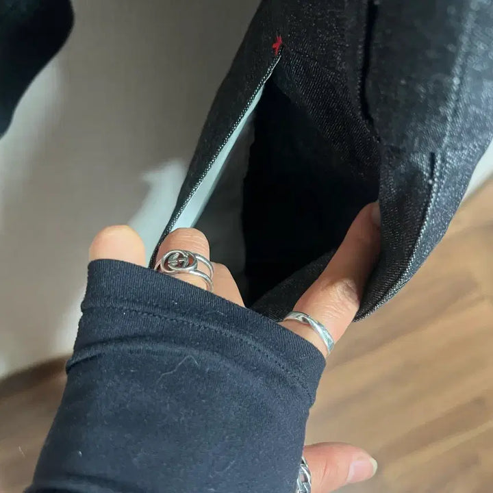 [BUNJANG] Black Denim Jumpsuit / 새상품 흑청 데님 점프수트(free)