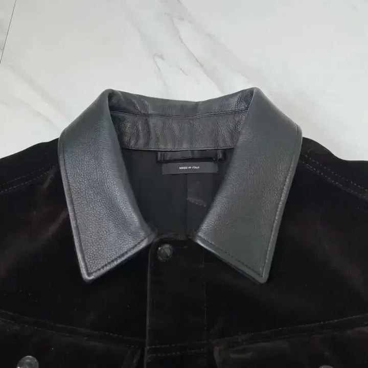 [BUNJANG] Tom Ford Leather Velvet Western Trucker Jacket / 새상품급 톰포드 레더 벨벳 웨스턴 트러커 자켓 50 정품택O