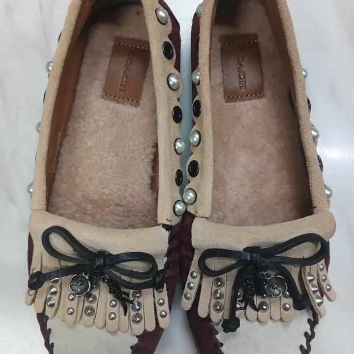 [BUNJANG] Coach Leather Loafers / [미사용] COACH 코치 여성용 가죽 로퍼 EUR 37 (235)사이즈