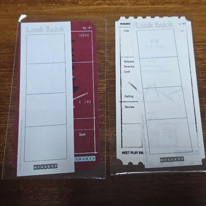 [BUNJANG] Look Back Original Ticket Bundle Set / 미개봉) 룩백 오리지널 티켓 A B 일괄