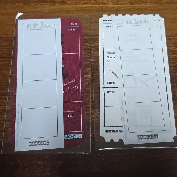 [BUNJANG] Look Back Original Ticket Bundle Set / 미개봉) 룩백 오리지널 티켓 A B 일괄