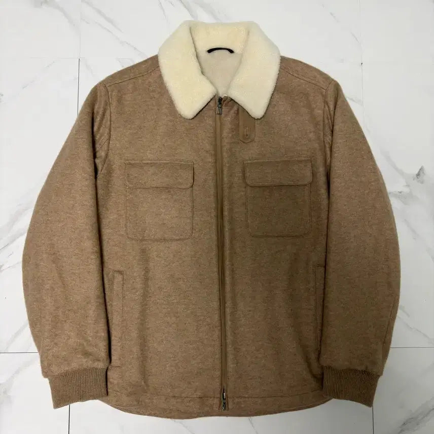 [SOLD OUT] 새상품 신형 로로피아나 풀시어링 캐시미어 트리밍 셔츠 자켓 M 백화점택