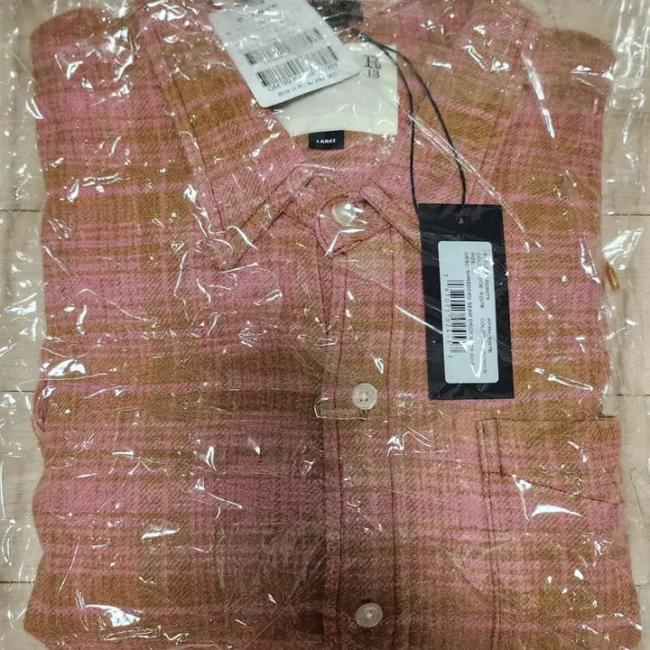 [BUNJANG] R13 Shred Sim Dropneck Shirt / R13 알써틴 슈레드 심 드랍넥 셔츠 핑크 체크 r13셔츠