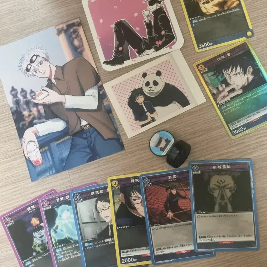 [BUNJANG] Jujutsu Kaisen Official &amp; Unofficial Goods Bundle Set / 주술회전 공식 비공식 굿즈 공굿 비공굿 일괄 파샤 포카 엽서 키링 뱃지