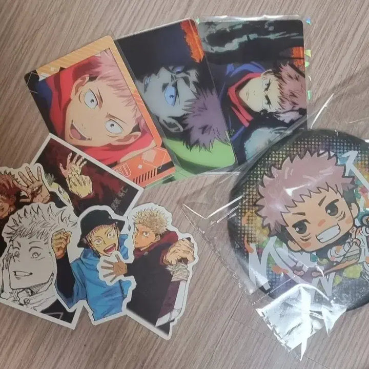 [BUNJANG] Jujutsu Kaisen Official &amp; Unofficial Goods Bundle Set / 주술회전 공식 비공식 굿즈 공굿 비공굿 일괄 파샤 포카 엽서 키링 뱃지