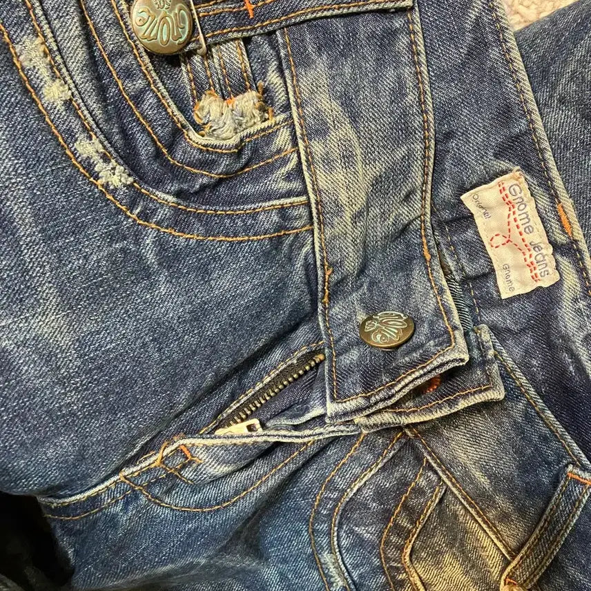 [BUNJANG] Washed Straight Jeans / 워싱일자 청바지