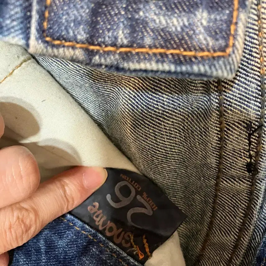 [BUNJANG] Washed Straight Jeans / 워싱일자 청바지