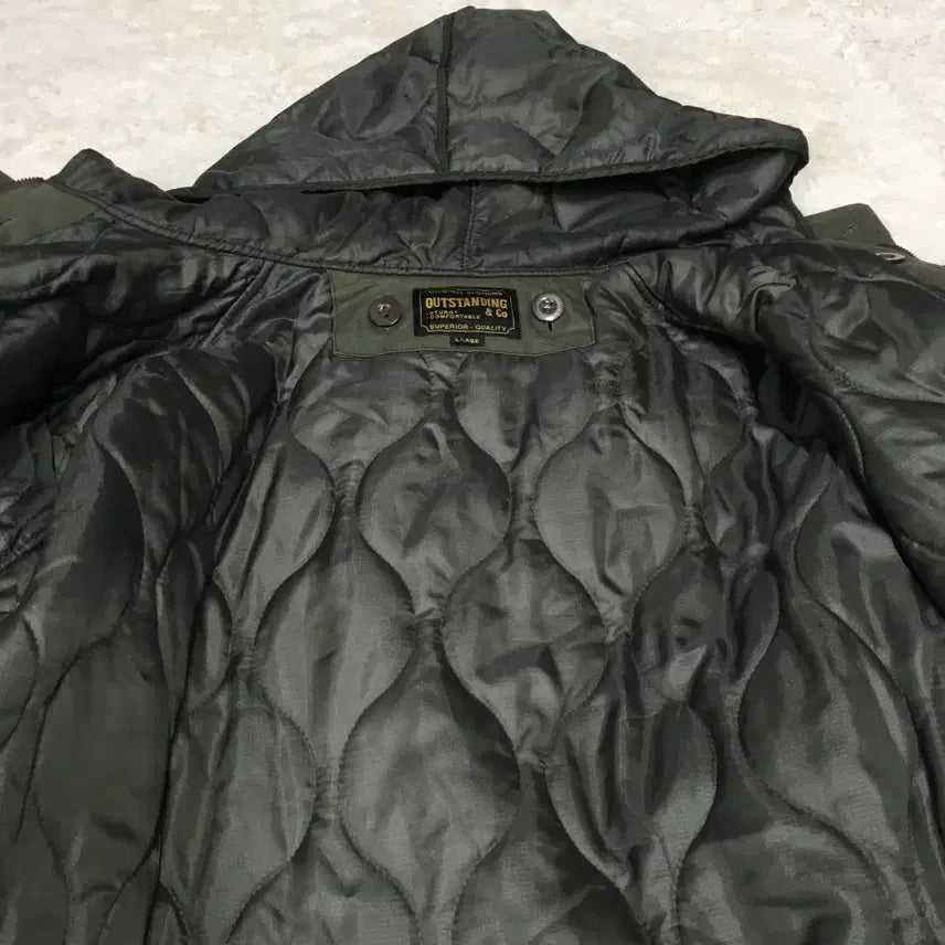 [BUNJANG] Outstanding Fish Tail Hooded Parka BB20 / 아웃스탠딩 피쉬테일 후드파카 BB20