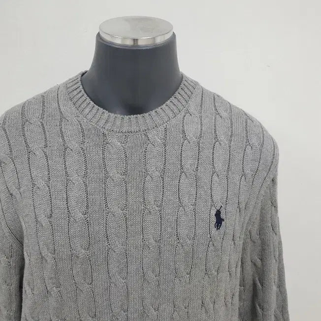 [BUNJANG] Polo Ralph Lauren XL Cable Knit Sweater / 남성XL>폴로 랄프로렌 꽈배기케이블니트