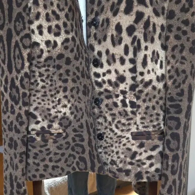 [BUNJANG] Dolce & Gabbana Leopard Wool Jacket / 돌체앤가바나 레오파드 울자켓