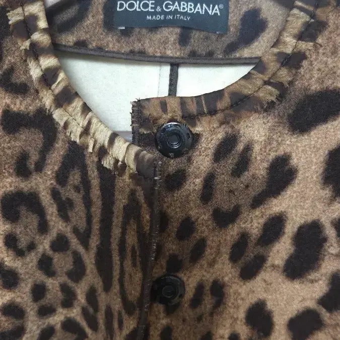 [BUNJANG] Dolce & Gabbana Leopard Wool Jacket / 돌체앤가바나 레오파드 울자켓