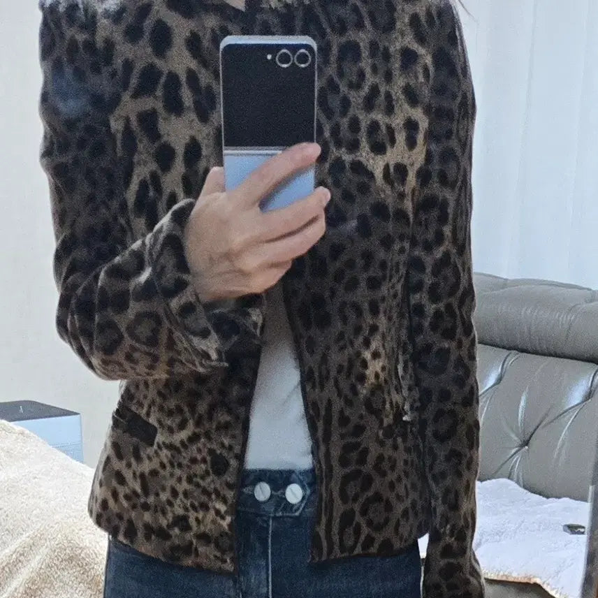 [BUNJANG] Dolce & Gabbana Leopard Wool Jacket / 돌체앤가바나 레오파드 울자켓