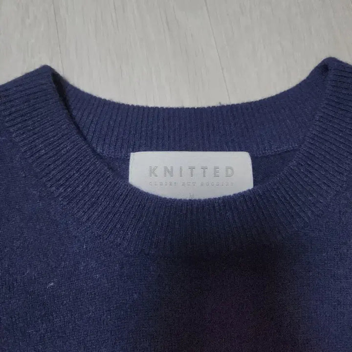 [BUNJANG] Knitted Cashmere Navy Knit / 니티드 캐시미어20 니트 네이비