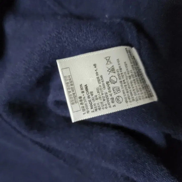 [BUNJANG] Knitted Cashmere Navy Knit / 니티드 캐시미어20 니트 네이비