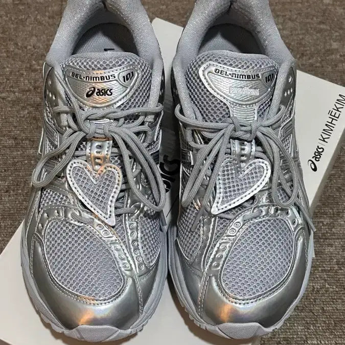 [BUNJANG] Kim Hae Kim Gel Nimbus 10.1 Silver / 아식스 x 김해김 젤 님버스 10.1 실버