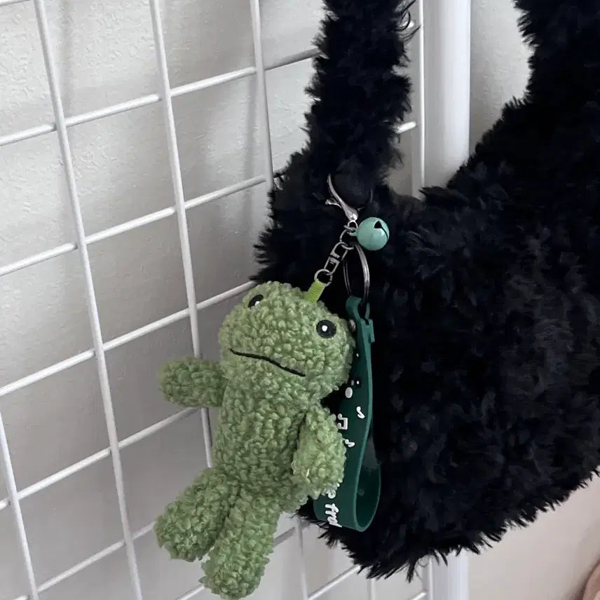 [BUNJANG] Frog Plushie Keyring Set for AirPods/Phone / 귀여운 뽀글이 개구리 인형 키링 세트 커플템 에어팟 키홀더 아이폰 갤럭시
