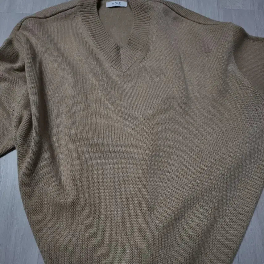 [BUNJANG] Unbranded Beige Knit Top / 보세 니트