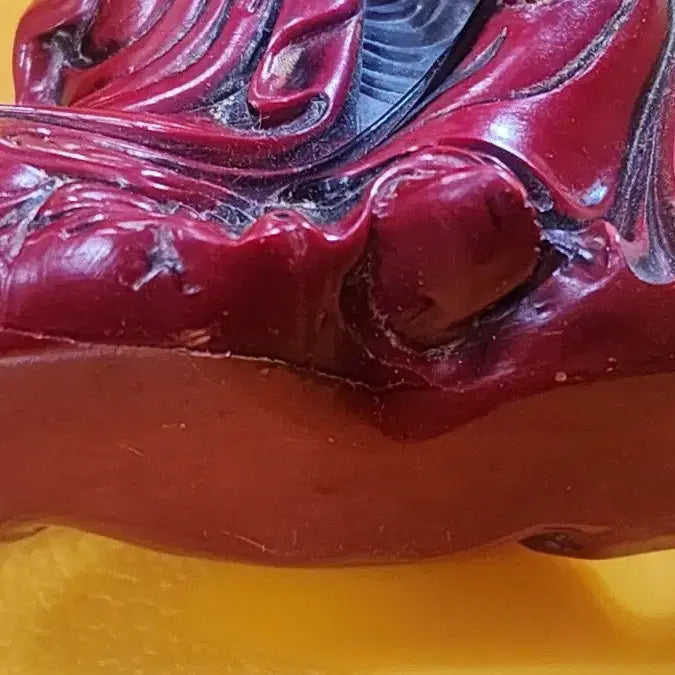 [BUNJANG] Unspecified Buddhist Statue / 적색 관음상 주칠 불상 조각 장식품