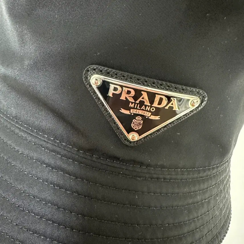 [BUNJANG] Prada Re-Nylon Bucket Hat Black M / 프라다 리나일론 버킷햇 블랙 m