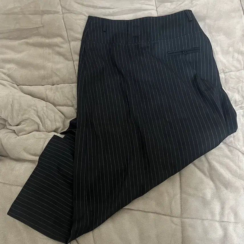 [BUNJANG] Alado Stripe Button Maxi Skirt / 알라도 스트라이프 버튼 맥시 스커트 S 택포