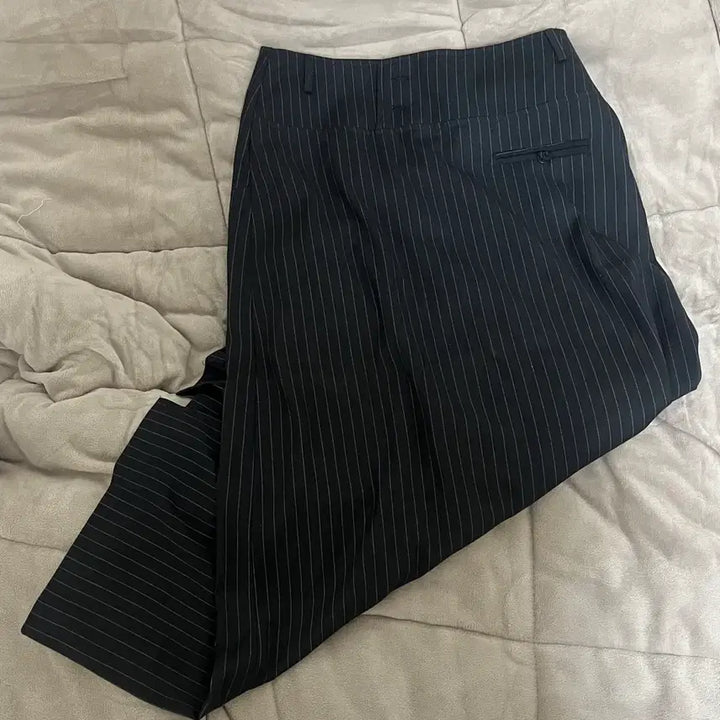 [BUNJANG] Alado Stripe Button Maxi Skirt / 알라도 스트라이프 버튼 맥시 스커트 S 택포