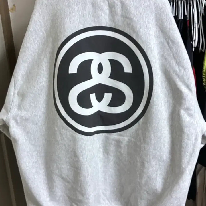 [BUNJANG] Stussy SS Link Crewneck Ash Heather XL / 스투시 SS 링크 크루넥 애쉬 헤더 XL